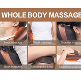 Pillow Massager With Deep Kneading Heated Massage Nodes Electric Cervical Body Massager